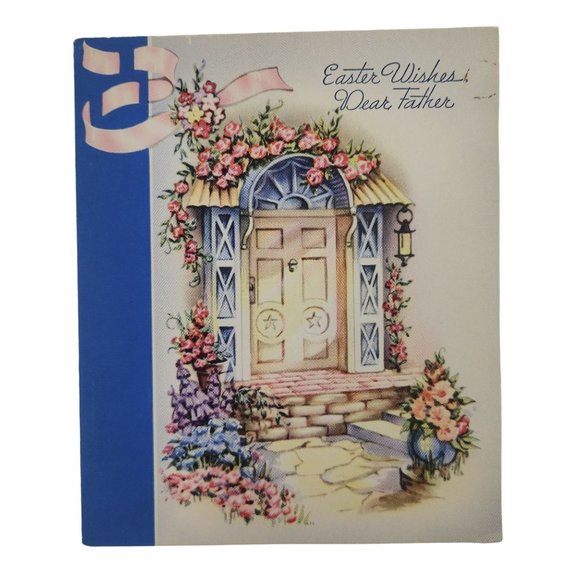 Vintage Easter Card for Father Dad Unused No Envelope - Picture 9 of 9